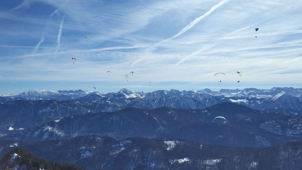 Mountains And Winter Near Lenggries In Germany