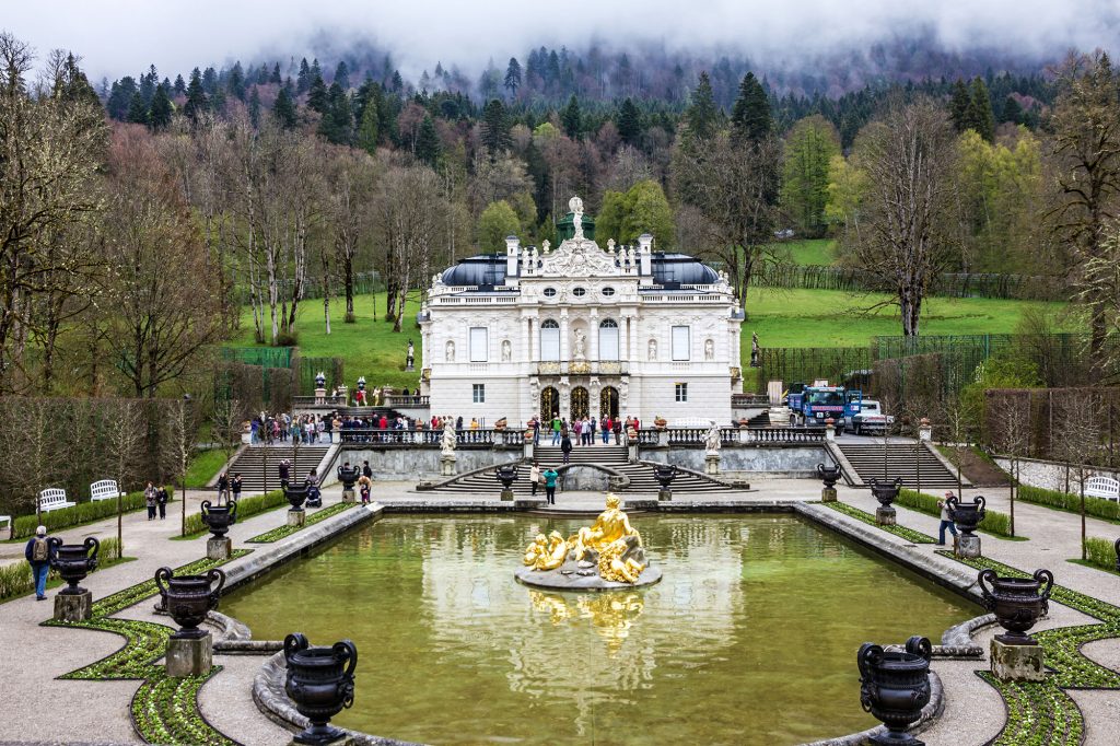 Linderhof Palace In Germany, Bavaria